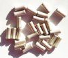 25 11x5mm Brushed Antique Silver Flared Tube Beads
